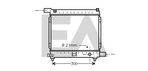 31R50066 EACLIMA Радиатор, охлаждение двигателя