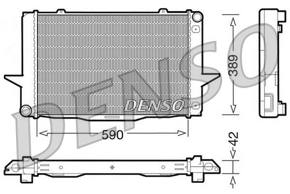 DRM33042 DENSO Радиатор, охлаждение двигателя