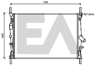 31R22137 EACLIMA Радиатор, охлаждение двигателя