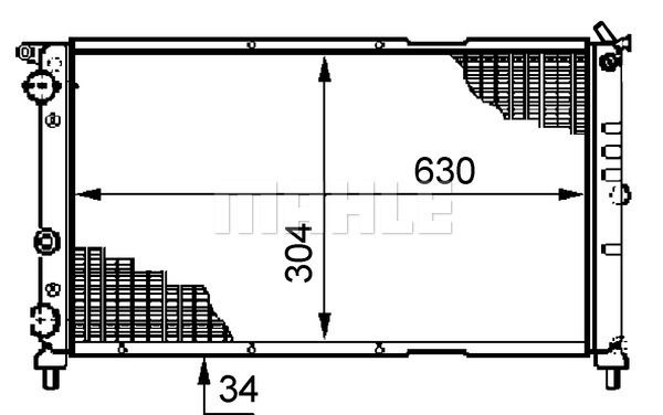 WG2183669 WILMINK GROUP Радиатор, охлаждение двигателя