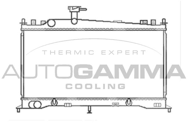 103439 AUTOGAMMA Радиатор, охлаждение двигателя