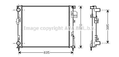 RTA2303 AVA QUALITY COOLING Радиатор, охлаждение двигателя