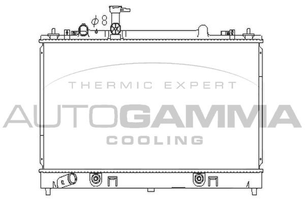 107281 AUTOGAMMA Радиатор, охлаждение двигателя