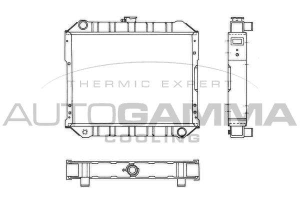 102973 AUTOGAMMA Радиатор, охлаждение двигателя