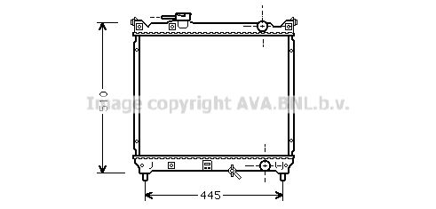 SZA2033 AVA QUALITY COOLING Радиатор, охлаждение двигателя