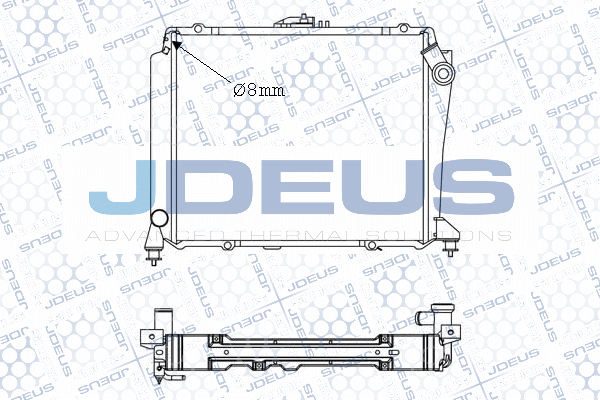 M028034A JDEUS Радиатор, охлаждение двигателя