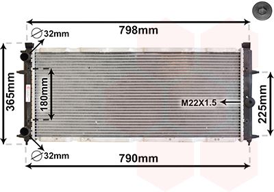 58002094 VAN WEZEL Радиатор, охлаждение двигателя