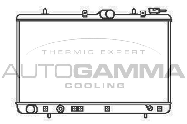 104061 AUTOGAMMA Радиатор, охлаждение двигателя