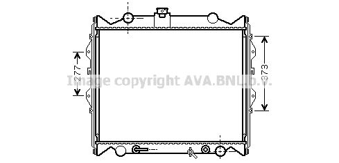 TO2249 AVA QUALITY COOLING Радиатор, охлаждение двигателя