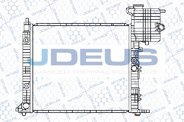 017B16 JDEUS Радиатор, охлаждение двигателя