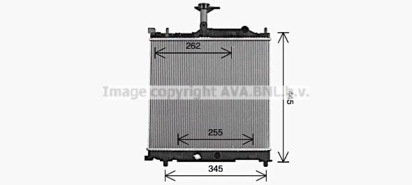 SZ2162 AVA QUALITY COOLING Радиатор, охлаждение двигателя