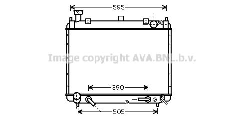 TO2340 AVA QUALITY COOLING Радиатор, охлаждение двигателя