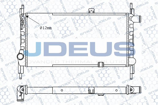 M020054A JDEUS Радиатор, охлаждение двигателя