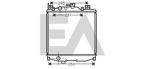 31R69017 EACLIMA Радиатор, охлаждение двигателя