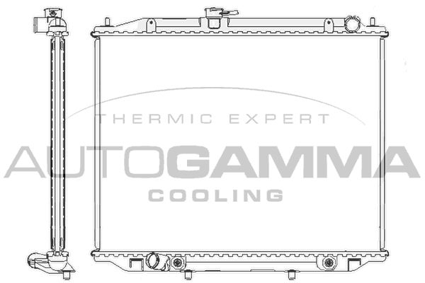 104863 AUTOGAMMA Радиатор, охлаждение двигателя