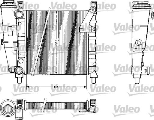 883813 VALEO Радиатор, охлаждение двигателя