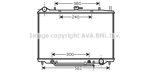 OL2455 AVA QUALITY COOLING Радиатор, охлаждение двигателя