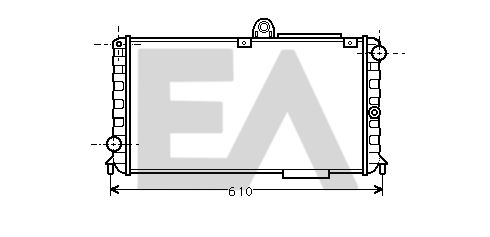 31R03002 EACLIMA Радиатор, охлаждение двигателя