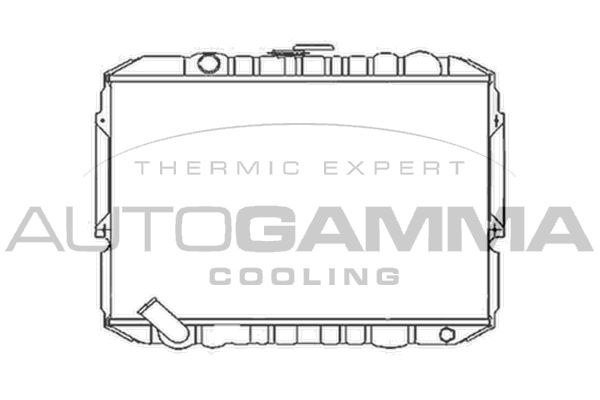 103934 AUTOGAMMA Радиатор, охлаждение двигателя