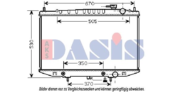 070147N AKS DASIS Радиатор, охлаждение двигателя