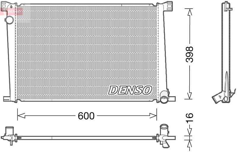 DRM05007 DENSO Радиатор, охлаждение двигателя