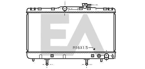 31R71095 EACLIMA Радиатор, охлаждение двигателя