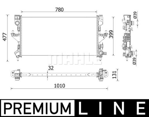 CR932000P MAHLE Радиатор, охлаждение двигателя