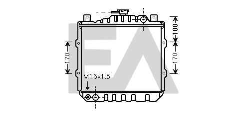 31R69009 EACLIMA Радиатор, охлаждение двигателя