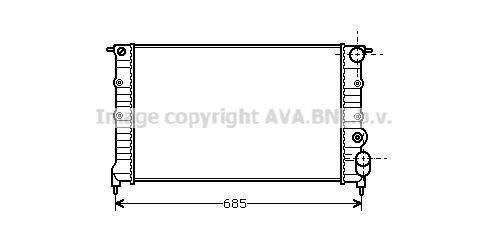 RT2115 AVA QUALITY COOLING Радиатор, охлаждение двигателя