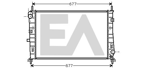 31R22110 EACLIMA Радиатор, охлаждение двигателя