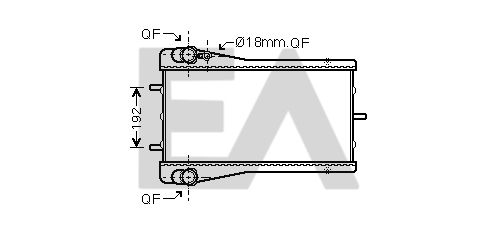 31R58010 EACLIMA Радиатор, охлаждение двигателя