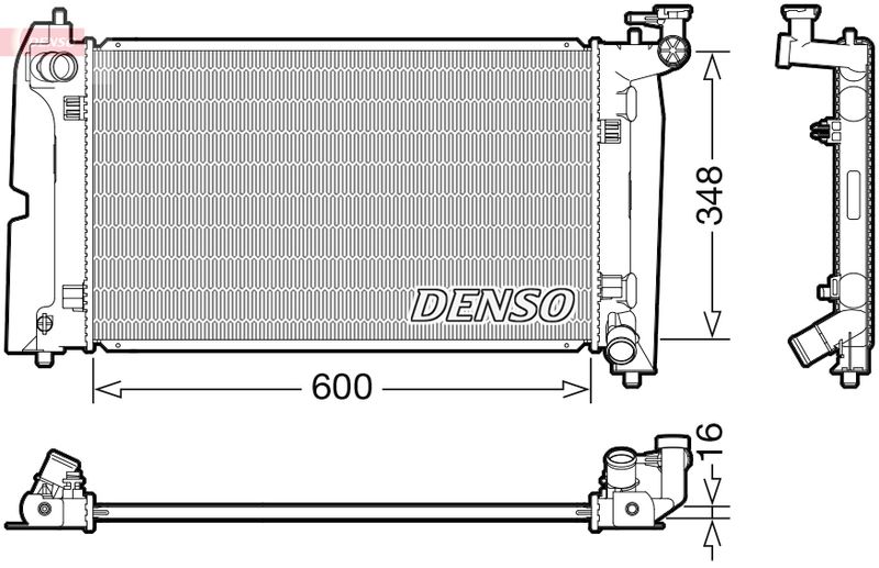 DRM50110 DENSO Радиатор, охлаждение двигателя