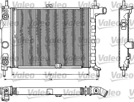 883859 VALEO Радиатор, охлаждение двигателя