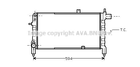 OLA2074 AVA QUALITY COOLING Радиатор, охлаждение двигателя