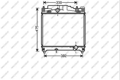 TY050R003 PRASCO Радиатор, охлаждение двигателя