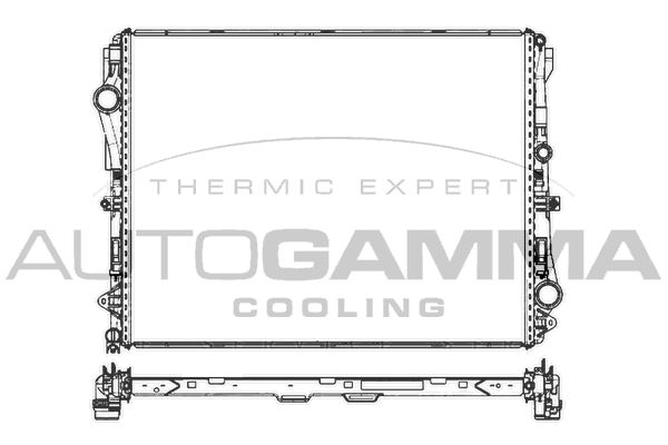 107502 AUTOGAMMA Радиатор, охлаждение двигателя