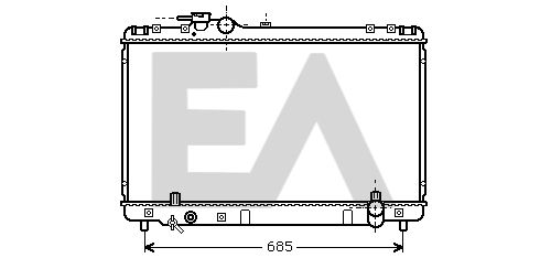 31R71115 EACLIMA Радиатор, охлаждение двигателя