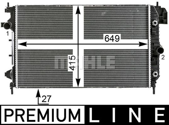 WG2183389 WILMINK GROUP Радиатор, охлаждение двигателя