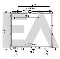 31R54238 EACLIMA Радиатор, охлаждение двигателя