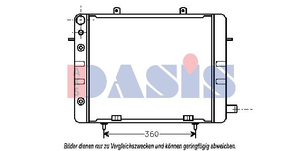 150350N AKS DASIS Радиатор, охлаждение двигателя