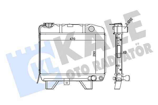 117500 KALE OTO RADYATÖR Радиатор, охлаждение двигателя