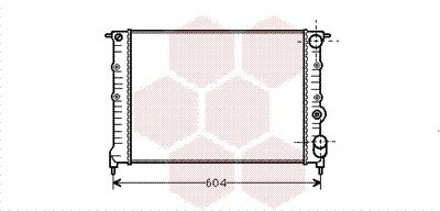 43002108 VAN WEZEL Радиатор, охлаждение двигателя
