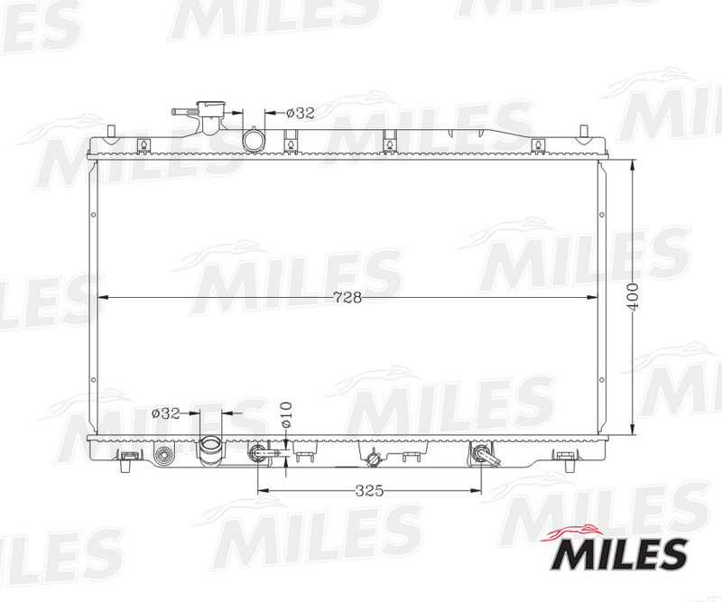 ACRB225 MILES Радиатор, охлаждение двигателя