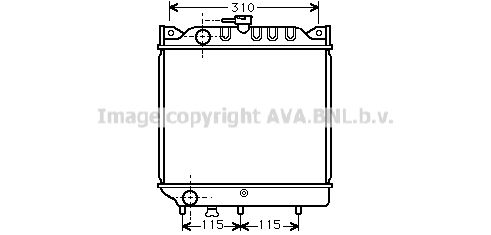 SZ2006 AVA QUALITY COOLING Радиатор, охлаждение двигателя