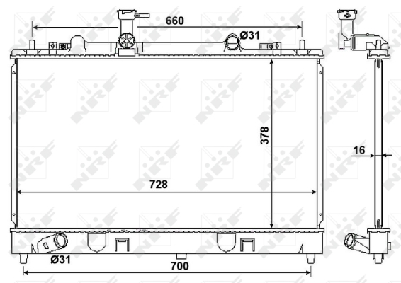 WG1722264 WILMINK GROUP Радиатор, охлаждение двигателя