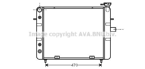 OL2129 AVA QUALITY COOLING Радиатор, охлаждение двигателя