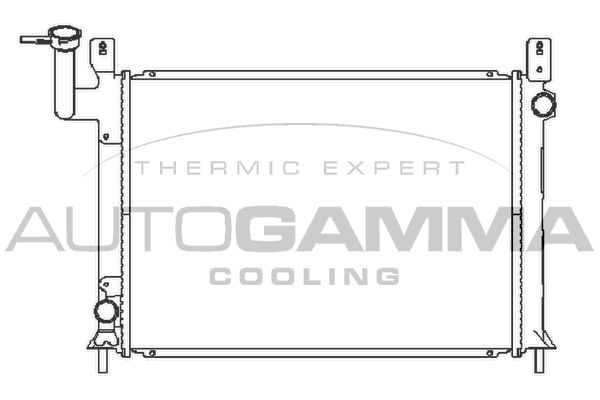 100643 AUTOGAMMA Радиатор, охлаждение двигателя