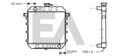 31R54007 EACLIMA Радиатор, охлаждение двигателя