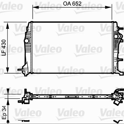 735181 VALEO Радиатор, охлаждение двигателя