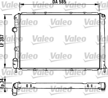 731380 VALEO Радиатор, охлаждение двигателя